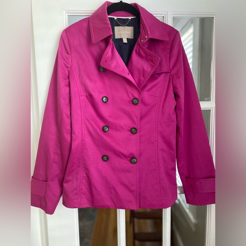 Banana Republic jacket. Bright pink. Size S.